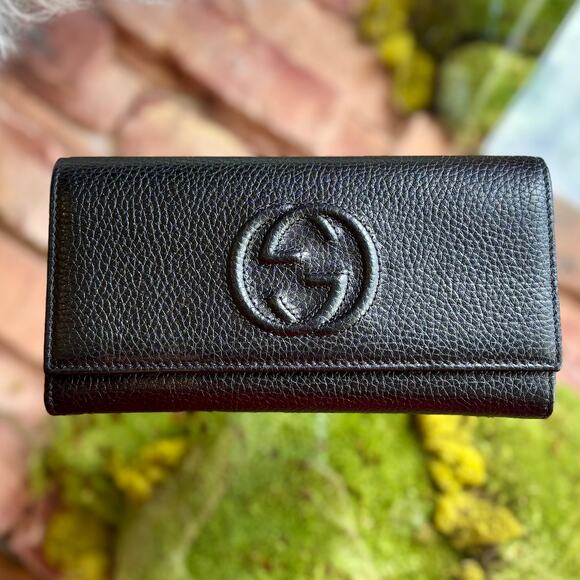 GUCCI Black Soho Long Wallet - Picture 1 of 10